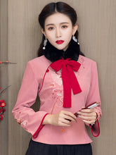 Retro Oriental Charm Embroidered Short Cheongsam Jacket